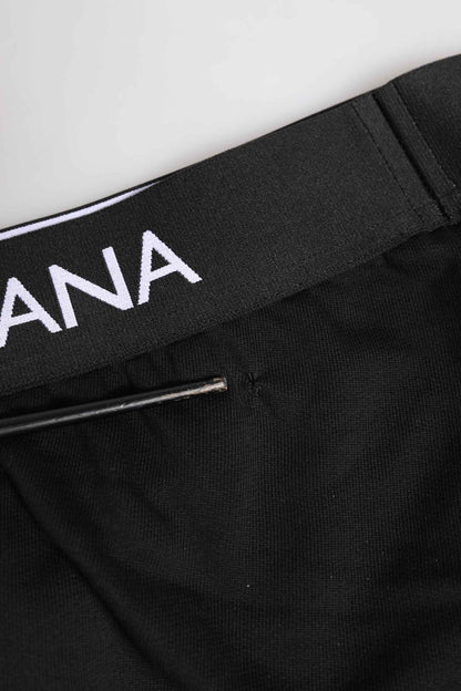 Black Cotton Stretch Regular Brief Underwear