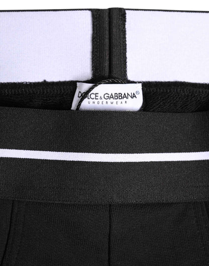 Black Cotton Stretch Regular Brief Underwear
