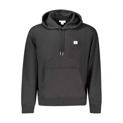 Black Cotton Men's Sweatshirt