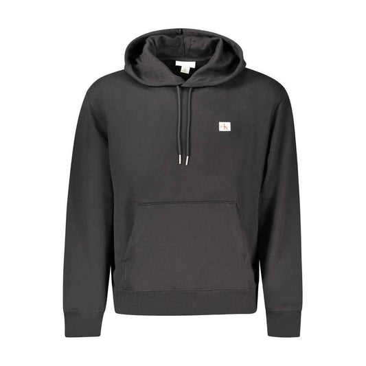 Black Cotton Men's Sweatshirt