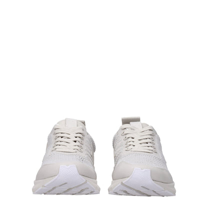 Gray Fabric Athletic Sneakers