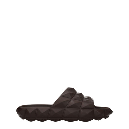 Brown Cotton Slippers