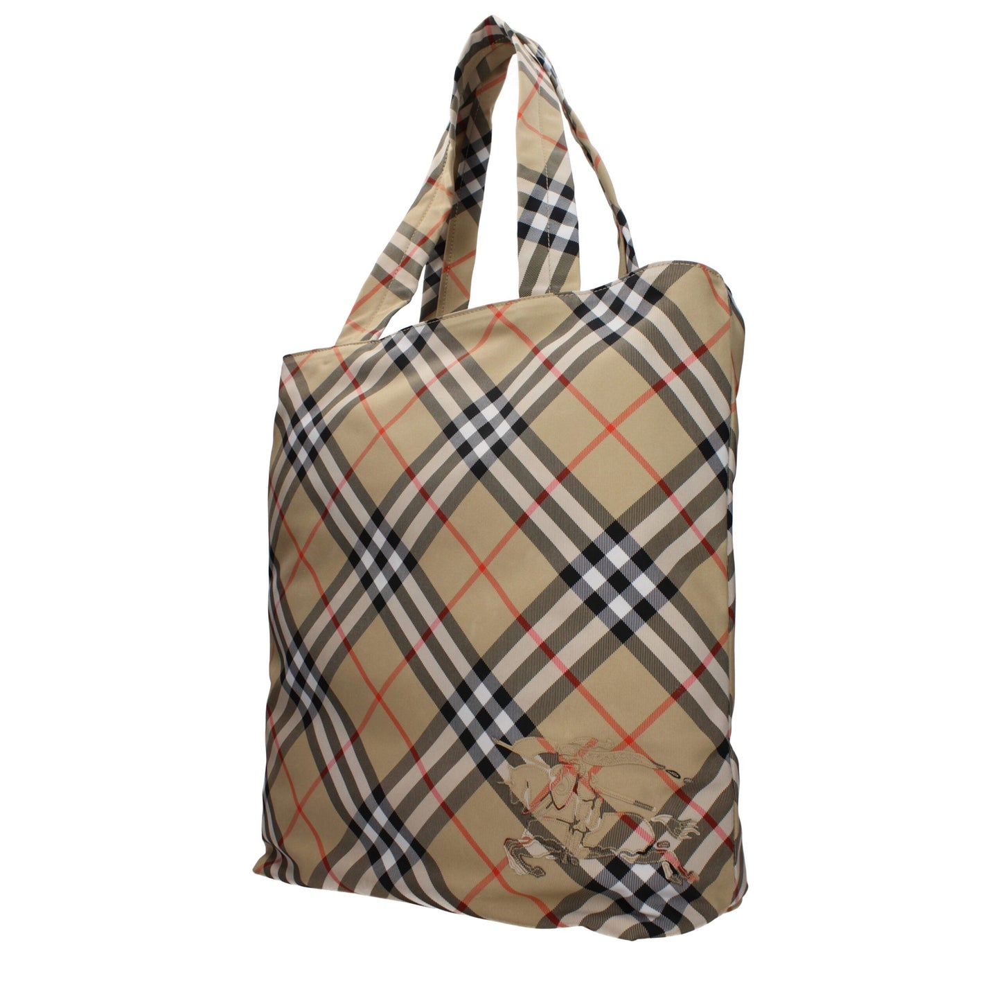 Beige Fabric Shoulder Bag