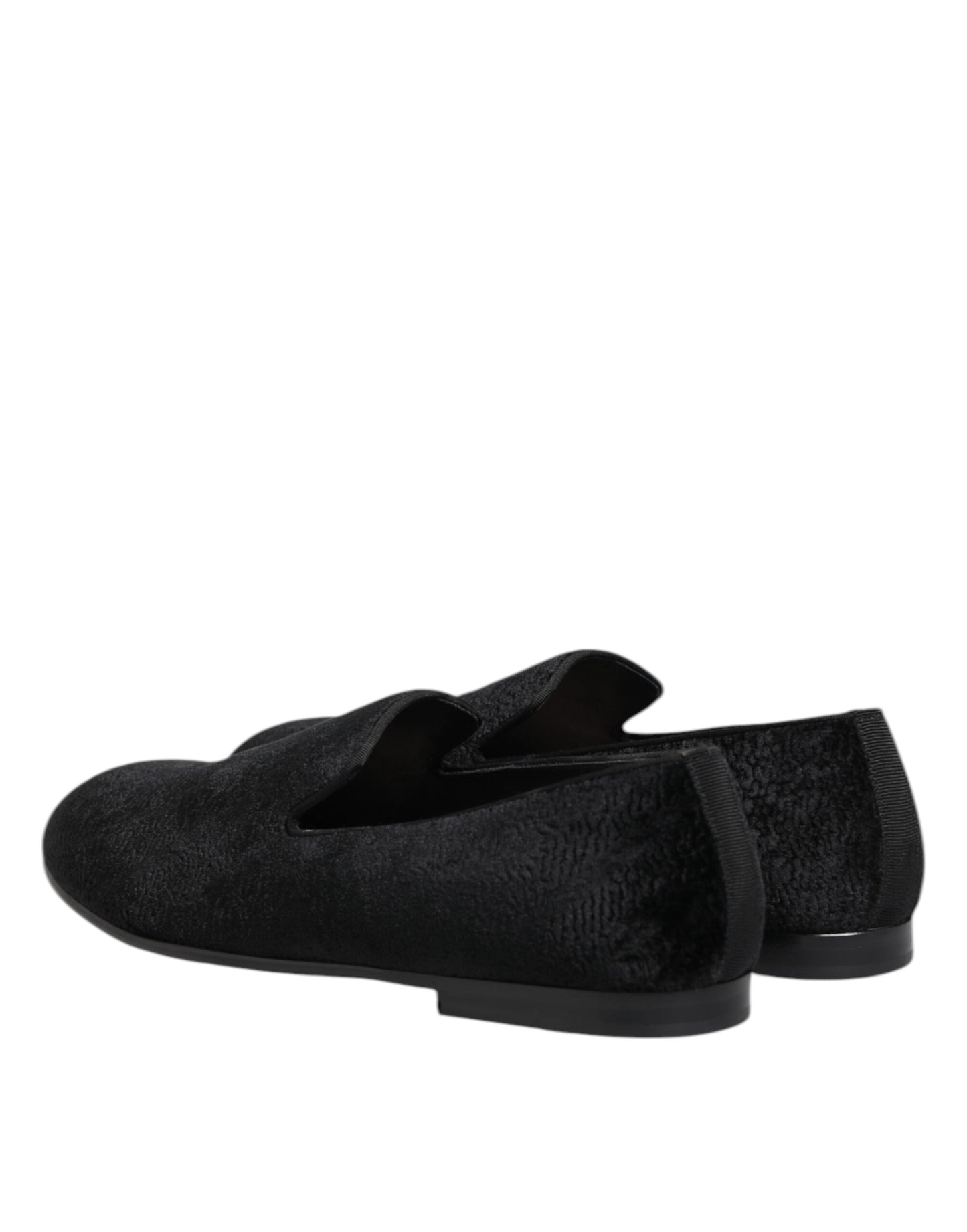 Black Jacquard Loafers Formal Men Dress Shoes