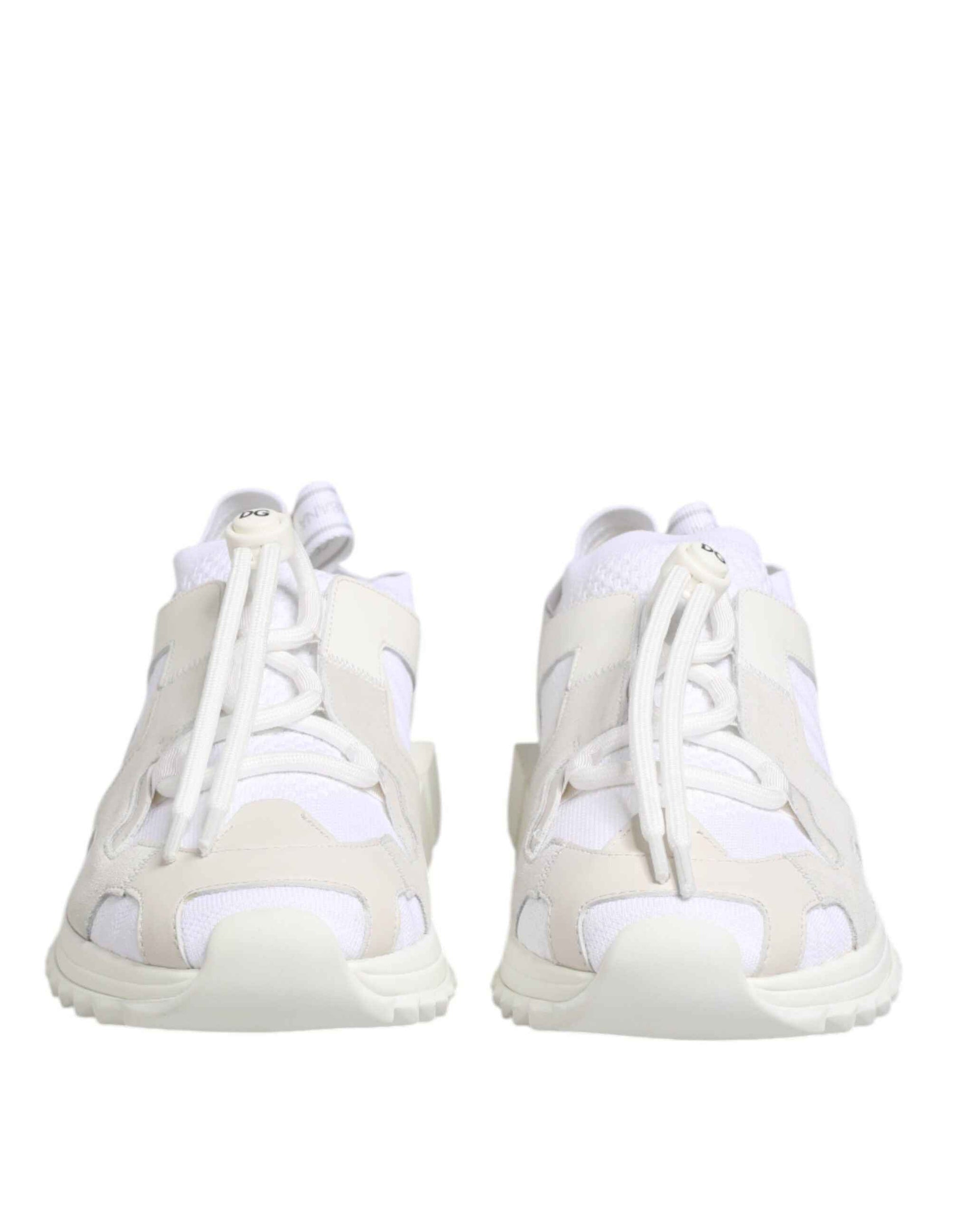White Sorrento Low Top Lace Up Sneakers Shoes