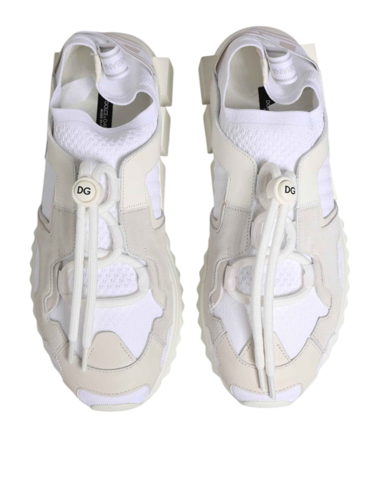 White Sorrento Low Top Lace Up Sneakers Shoes