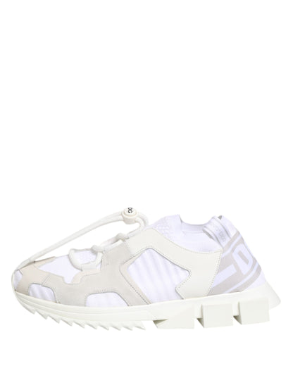 White Sorrento Low Top Lace Up Sneakers Shoes