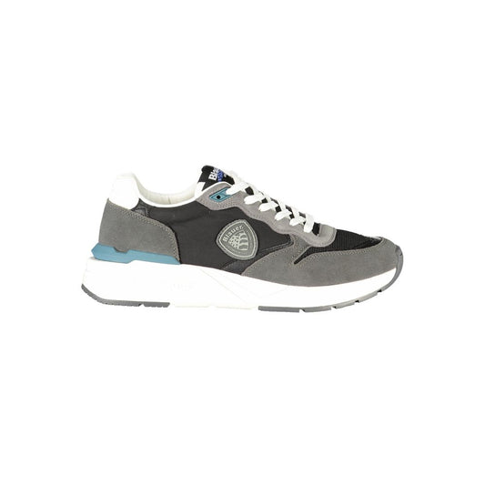 Nero Polyurethane Men Sneaker