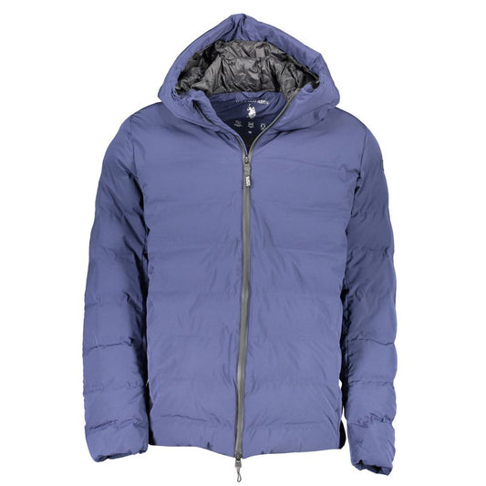 Blue Polyamide Men's Jacket