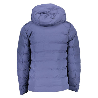 Blue Polyamide Men's Jacket