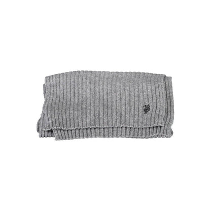 Gray Wool Men's Scarf