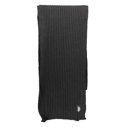 Black Wool Men's Scarf