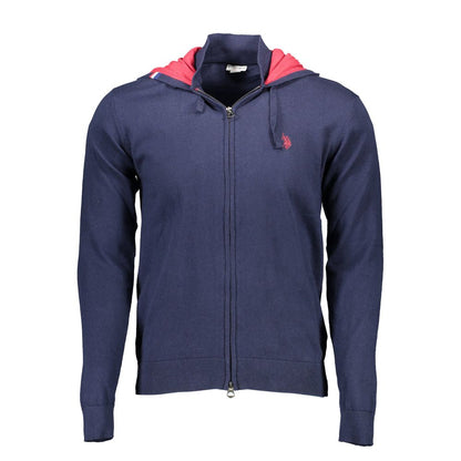 Blue Cotton Men's Cardigan