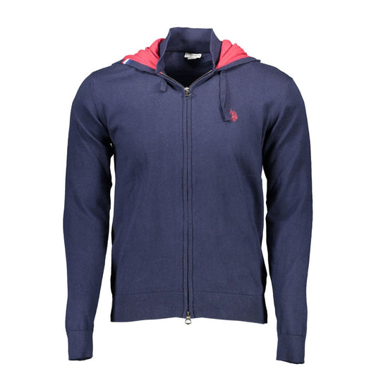 Blue Cotton Men's Cardigan