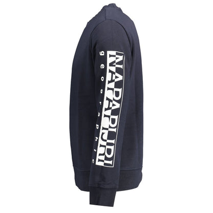 Blue Cotton Men's Sweatshirt