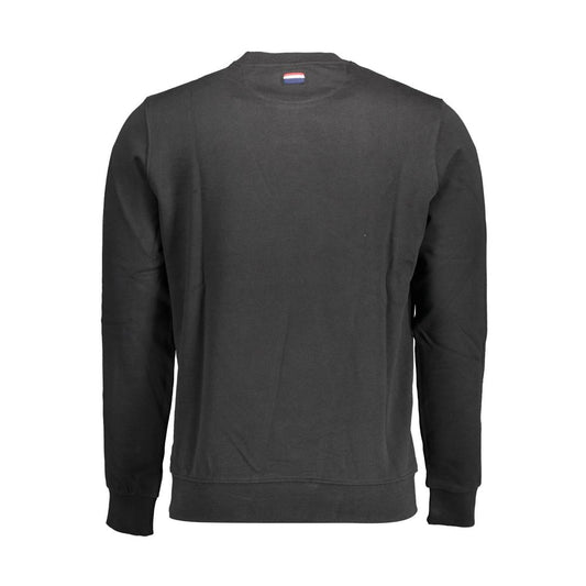 Black Cotton Men's Sweatshirt