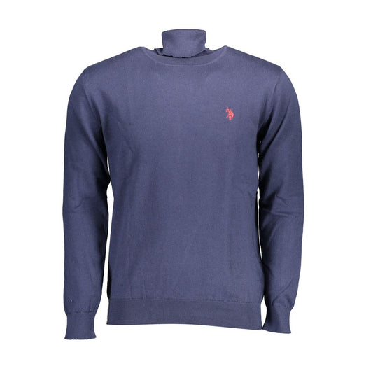 Blue Cotton Men's Sweater