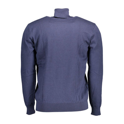 Blue Cotton Men's Sweater