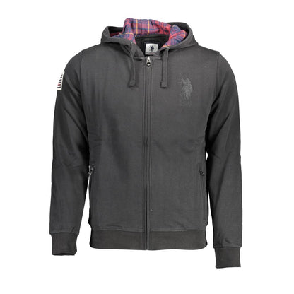 Black Cotton Men's Sweatshirt