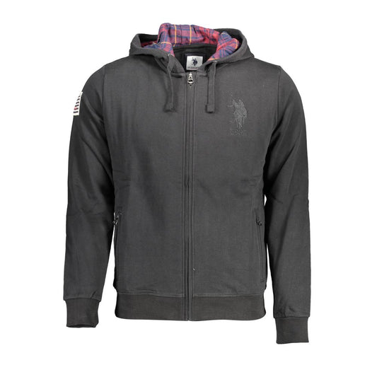 Black Cotton Men's Sweatshirt