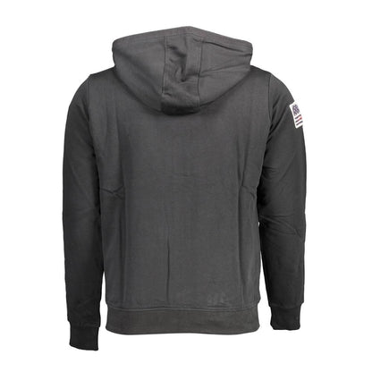 Black Cotton Men's Sweatshirt
