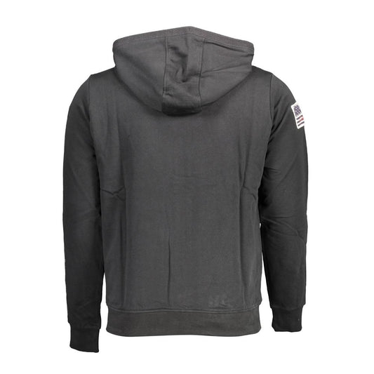 Black Cotton Men's Sweatshirt