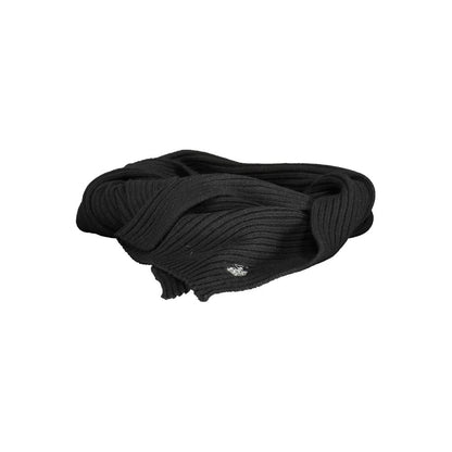 Black Wool Men's Scarf