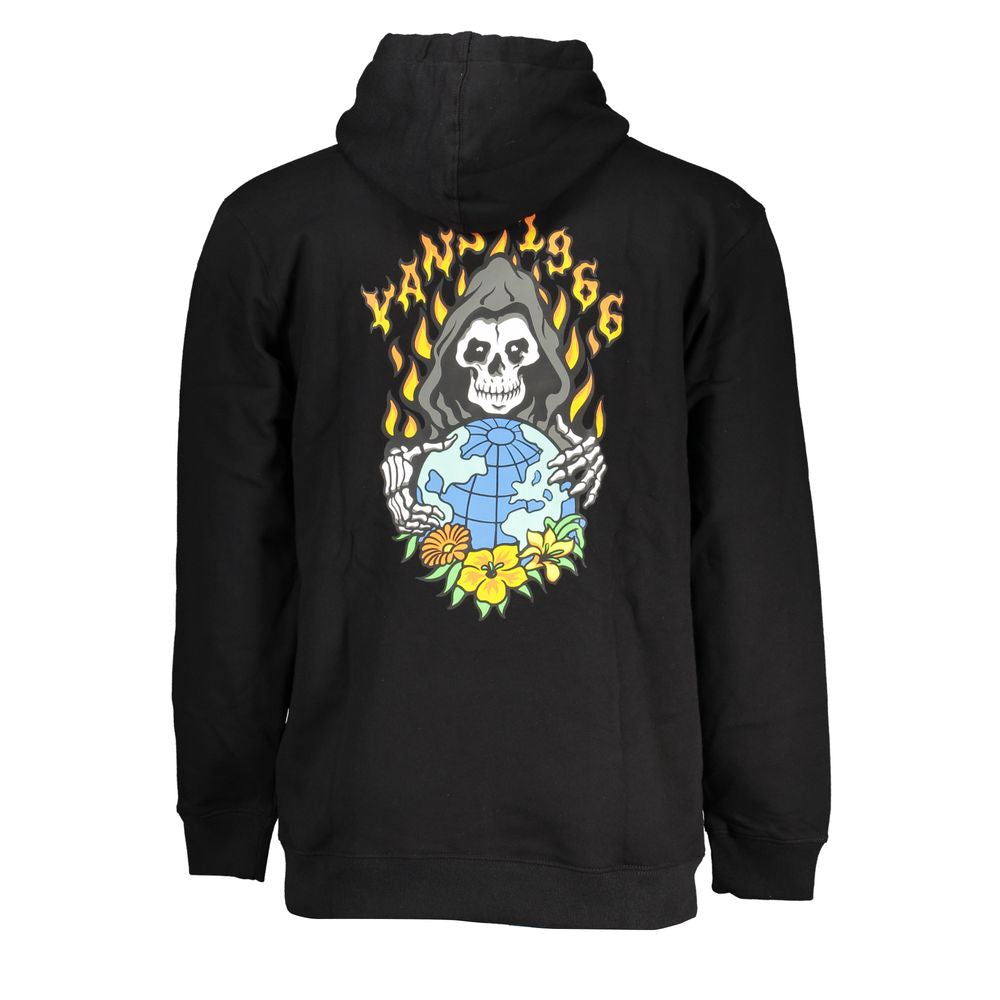 Black Cotton Men's Sweatshirt
