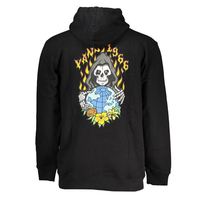 Black Cotton Men's Sweatshirt