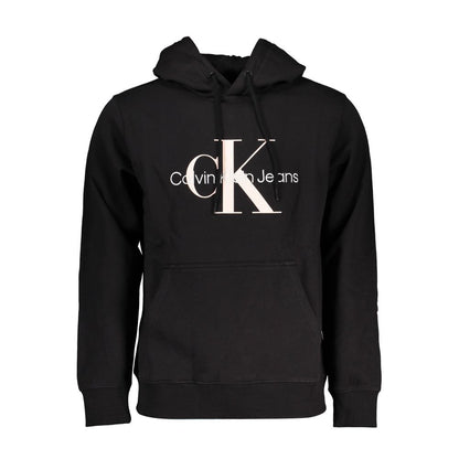Black Cotton Men Sweater