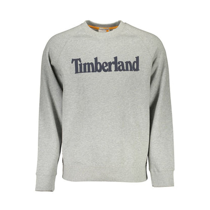 Grey Cotton Men Sweatshirt