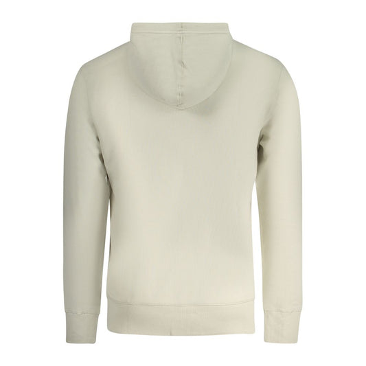 Beige Cotton Men's Hoodie