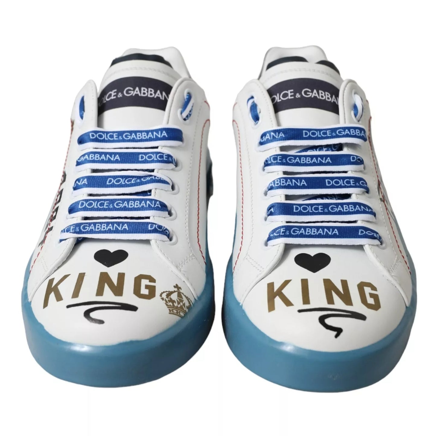 Blue White Printed Portofino Melt Sneakers