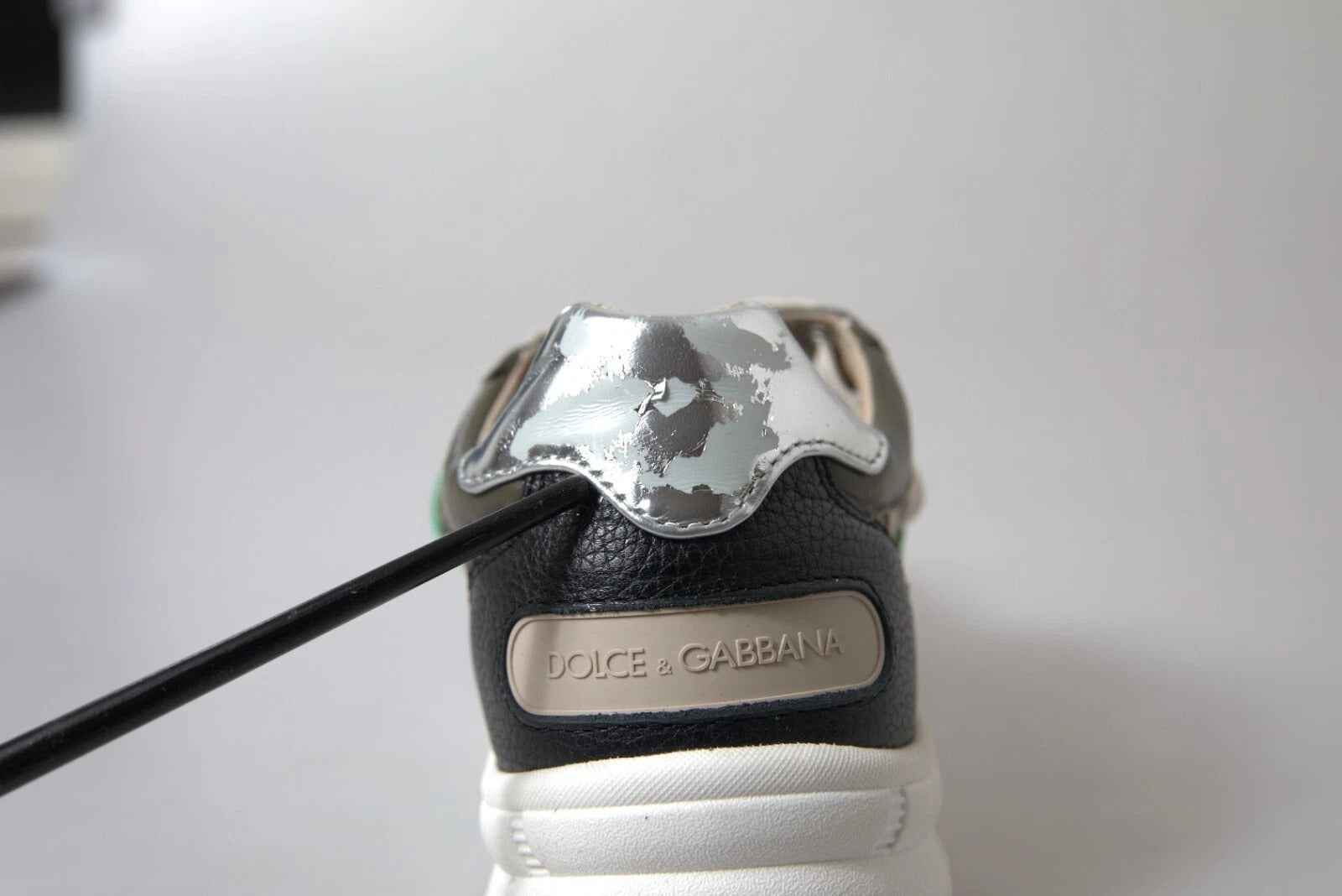 White Silver Leather Sport DAYMASTER Sneakers
