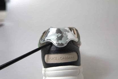 White Silver Leather Sport DAYMASTER Sneakers