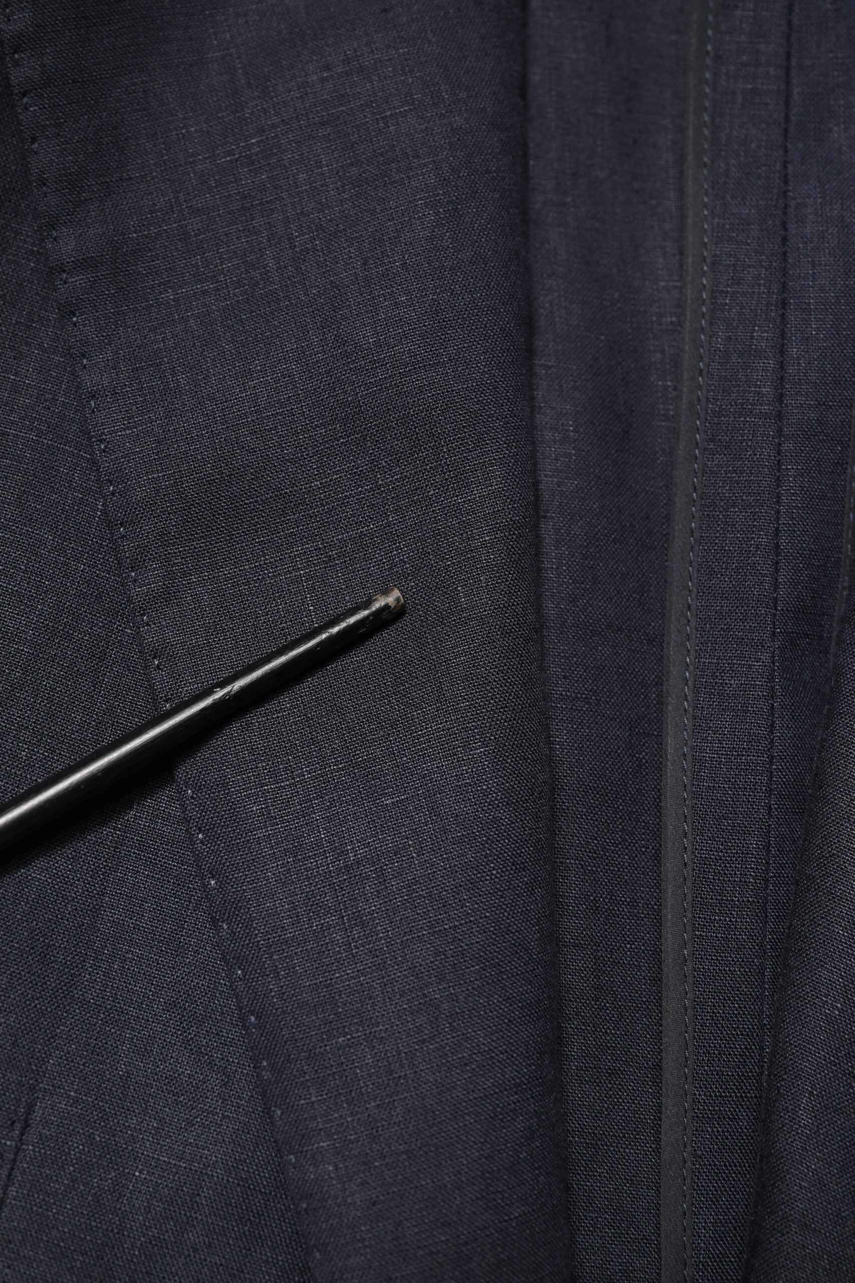 Dark Blue Single Breasted Men Suit Blazer