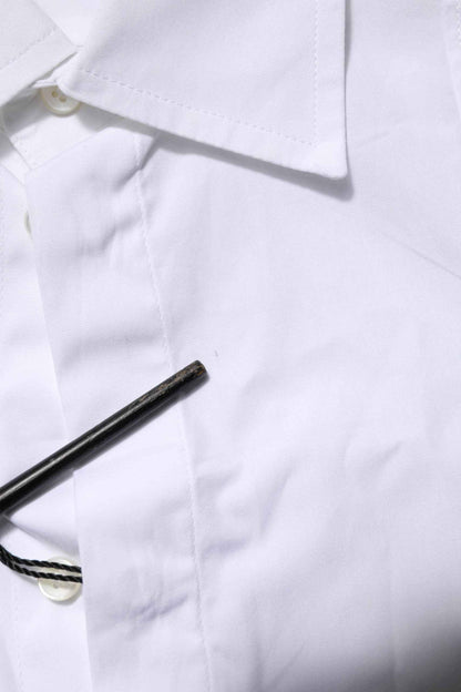 White Poplin Cotton Formal Men Dress Shirt