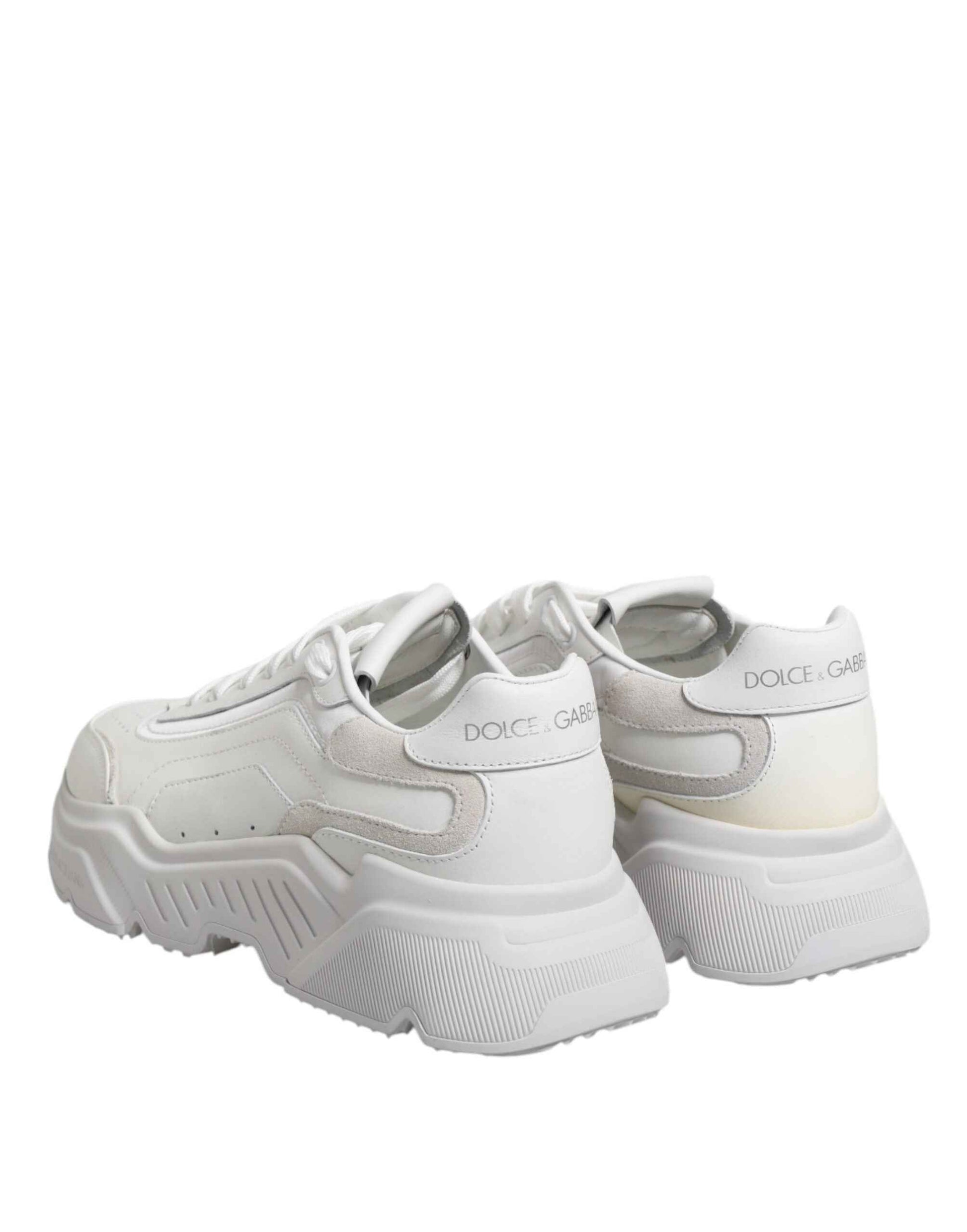 White Leather Daymaster Low Top Sneakers Shoes