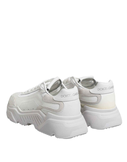 White Leather Daymaster Low Top Sneakers Shoes