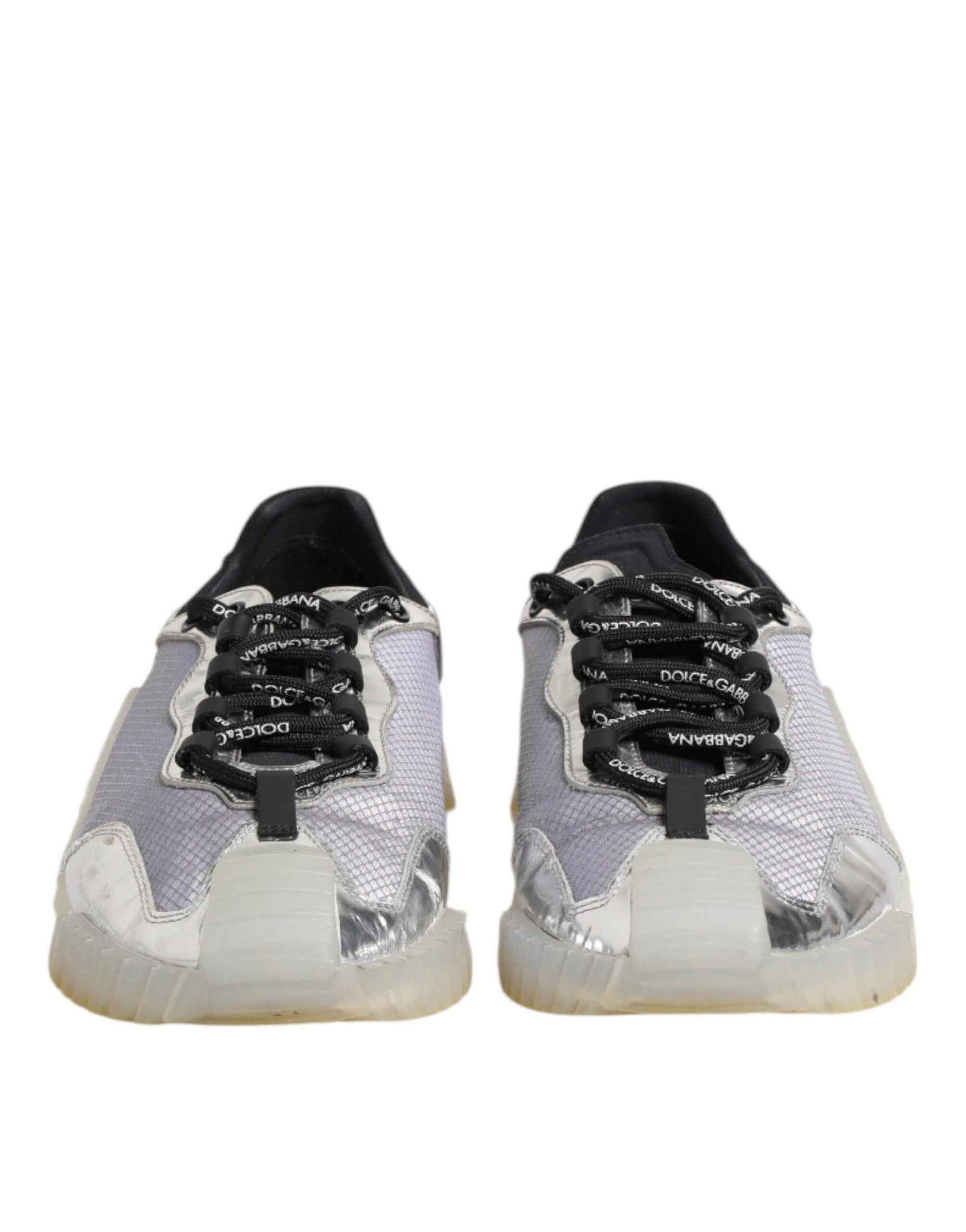 Black Silver NS1 Men Low Top Sneakers Shoes