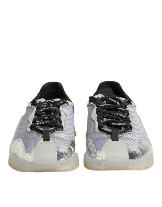 Black Silver NS1 Men Low Top Sneakers Shoes