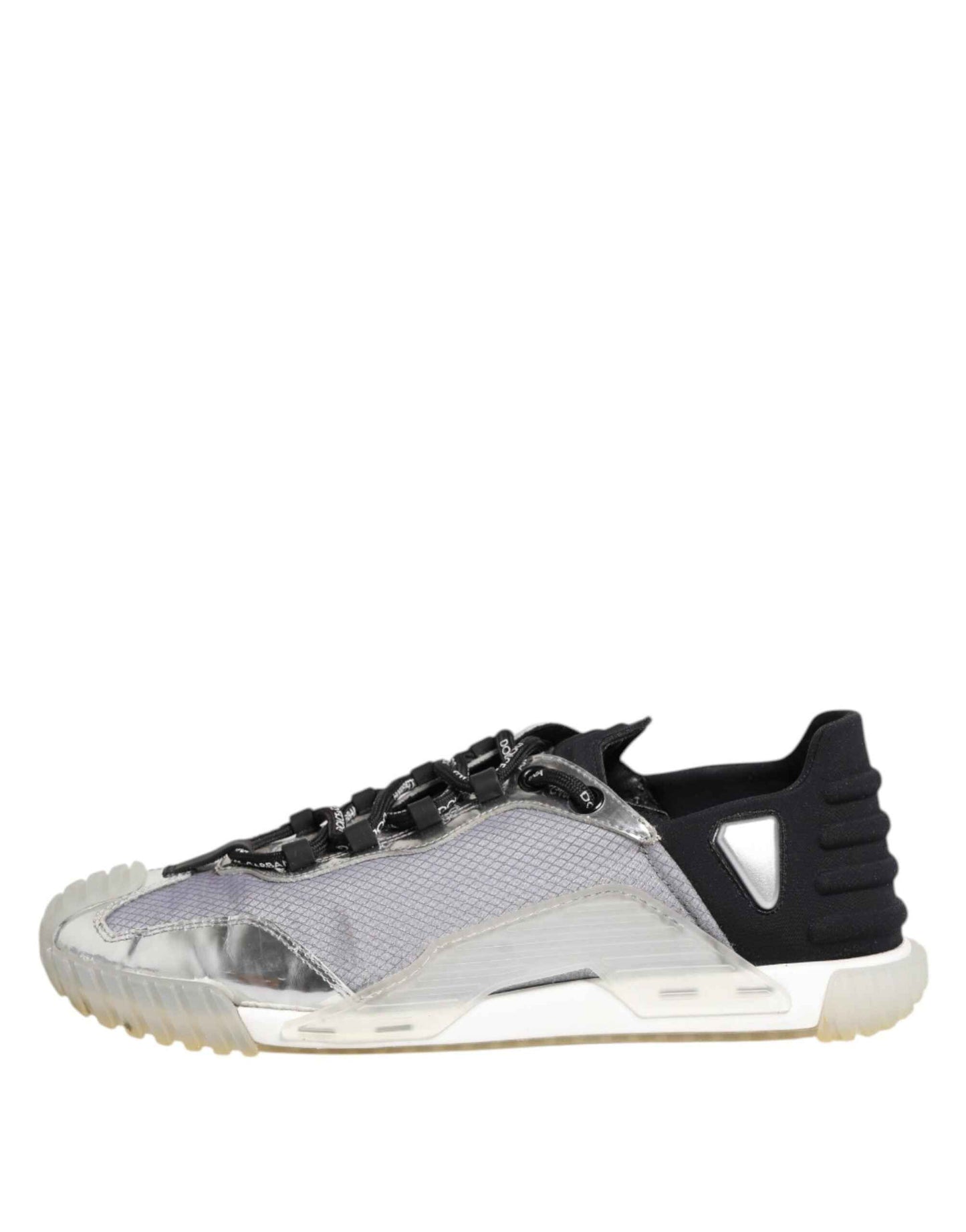 Black Silver NS1 Men Low Top Sneakers Shoes
