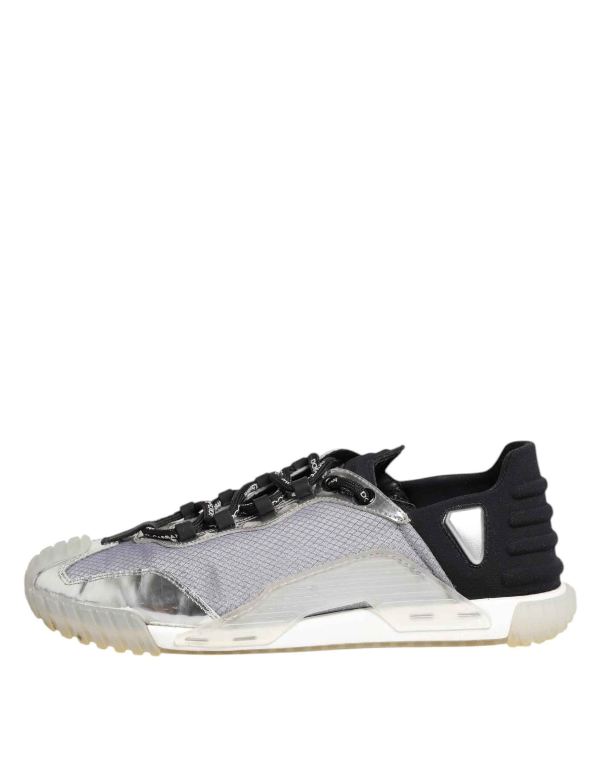 Black Silver NS1 Men Low Top Sneakers Shoes