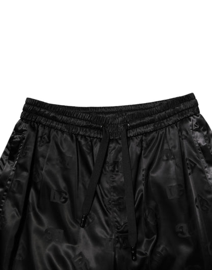 Black Logo DG Print Men Jogger Sweatpants Pants