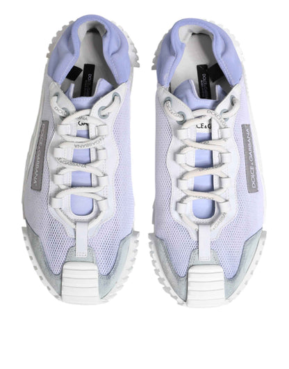 Purple White NS1 Lace Up Low Top Sneakers Shoes