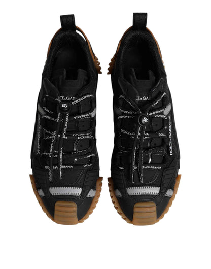 Black Logo Lace Up Low Top NS1 Sneakers Shoes