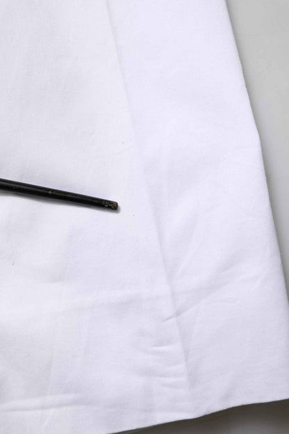White Cotton Dress Slim Formal Trouser Pants