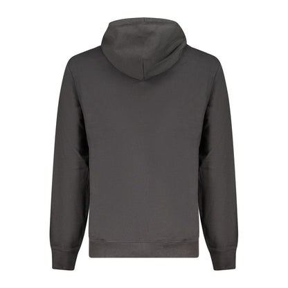Black Cotton Men's Hoodie
