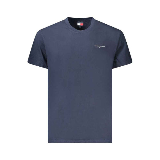 Blue Cotton Men's T-Shirt