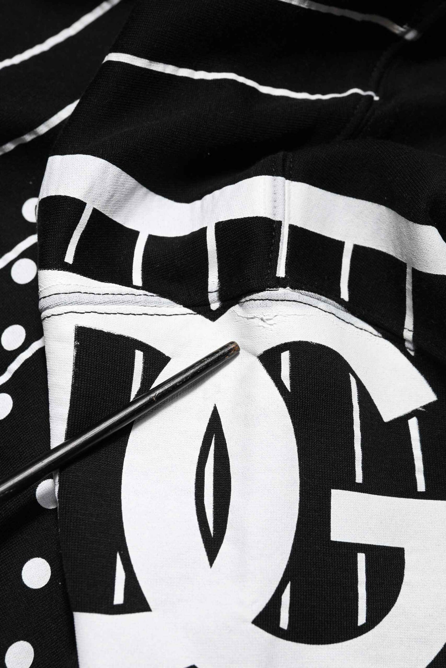 Black Stripes Hooded Men Sweatshirt Sweater